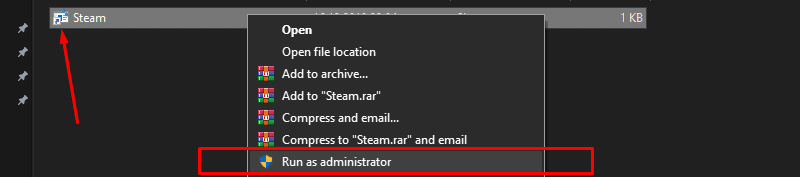 Run Steam as Administrator through Steam shortcut